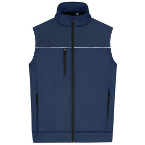 Kamizelka Robocza Softshell Odblaskowa - Navy & Navy
