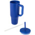 Brady izolowany kubek z certyfikatem RCS o pojemności 900 ml z silikonową słomką Błękit królewski 10086753 (3) thumbnail