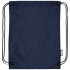 Plecak Oriole ze sznurkiem ściągającym z recyklowanego plastiku PET Granatowy 12046101 (4) thumbnail