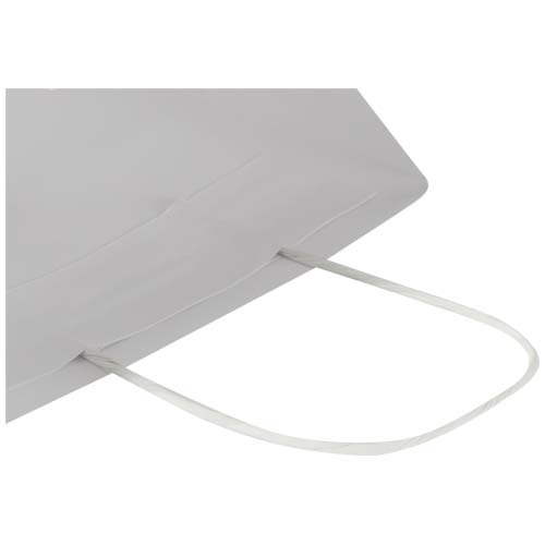 Kraft - torba papierowa z tektury 120 g/m² ze skręcanymi uchwytami – 18 x 9 x 23 cm Biały 1ZM02101 (4)