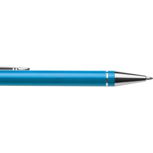 Metalowy długopis półżelowy Almeira turkusowy 374114 (4)