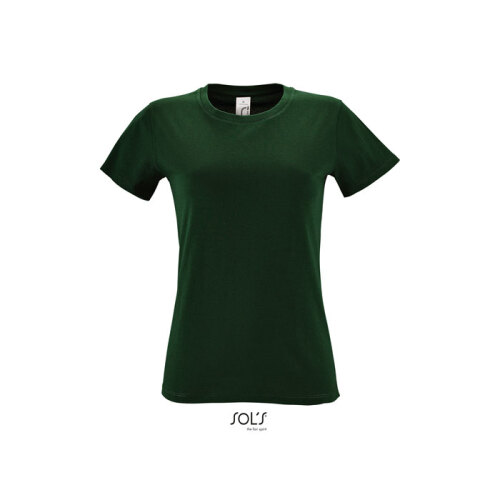 REGENT Damski T-Shirt 150g Ciemno-zielony S01825-BO-XL 