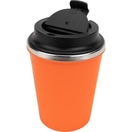 Kubek termiczny 350 ml z powłoką z recyklingu METODY Pomarańczowy 8496210 (1)
