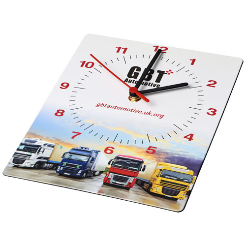 Prostokątny zegar ścienny Brite-Clock® Czarny 21053100 