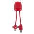 Kabel do ładowania Xoopar ICE-B Multi Czerwony LT41025-N0021  thumbnail