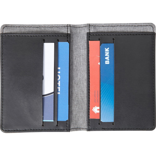 Etui na karty kredytowe, ochrona przed RFID Grafitowy V2809-15 (2)
