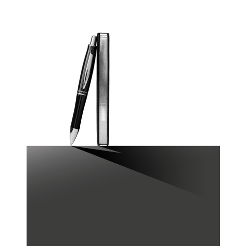 Zestaw upominkowy Charles Dickens, notatnik z długopisem Czarny V2771-03 (2)