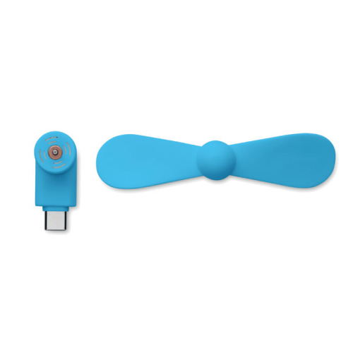 Przenośny wentylator USB Turkusowy MO2282-12 (3)