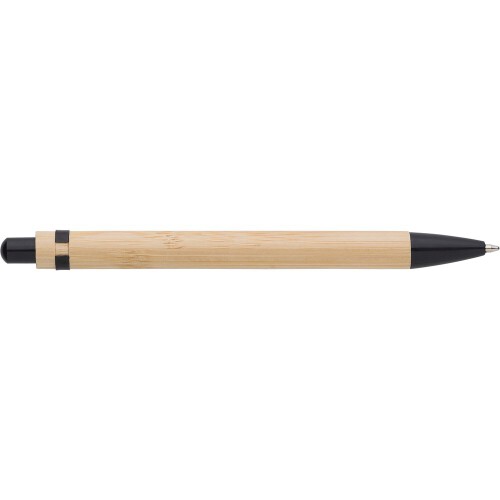 Bambusowy długopis czarny V1336-03 (2)