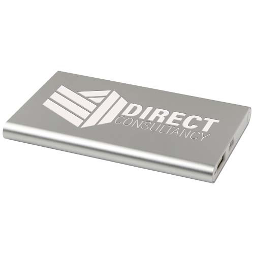 Pep powerbank o pojemności 4000 mAh Type-C z aluminium pochodzącego z recyklingu Srebrny 12438081 (1)