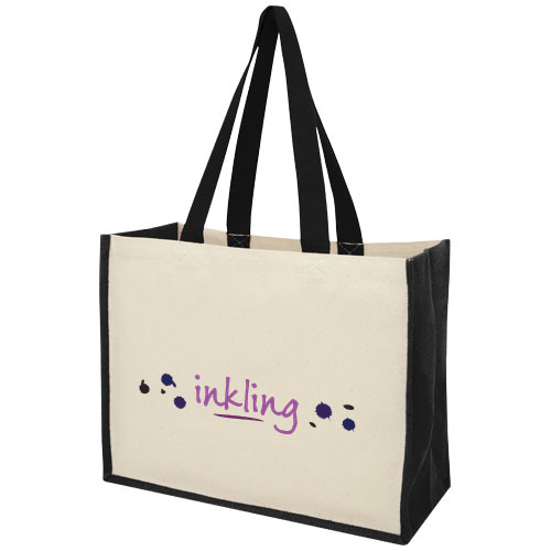 Torba z płótna 320 g/m² i juty Varai Czarny 21070190 (2)