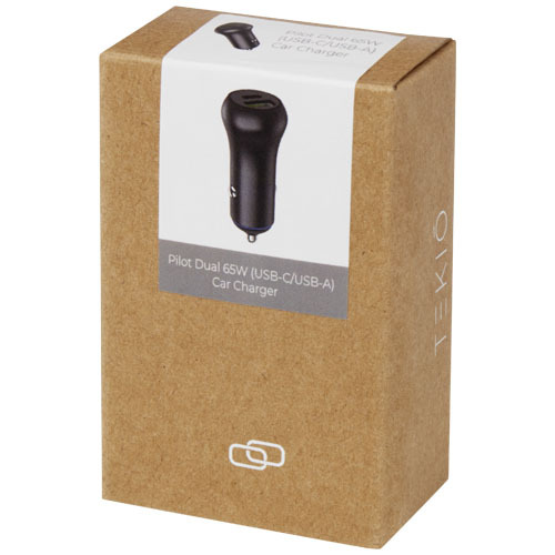 Pilot 55 W USB-C/USB-A podwójna ładowarka samochodowa Czarny 12425990 (3)