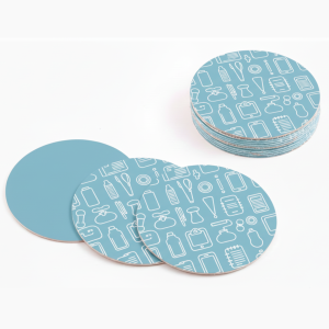 Podkładka beermat fi 100mm - jednostronna