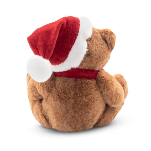 Nathan Brown, pluszowy miś świąteczny brązowo-czerwony HE261-56 (9)