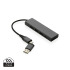 Hub USB 2.0 z USB C, aluminium z recyklingu szary P308.682 (9) thumbnail