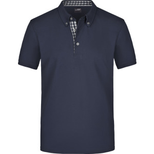 Men´s Plain Polo - Navy / Navy / White