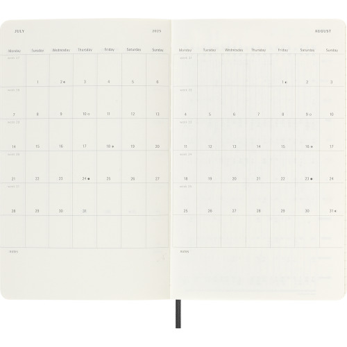 Kalendarz z notatnikiem MOLESKINE czarny VM398-03/2025 (11)