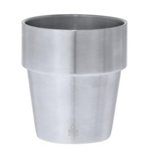 Kubek 250 ml ze stali nierdzewnej z recyklingu Srebrny