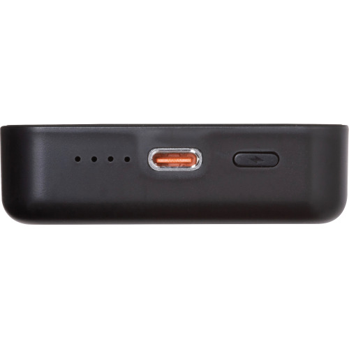 Power bank magnetyczny z ABS z recyklingu 10000 mAh DONNA Czarny 3543503 (13)