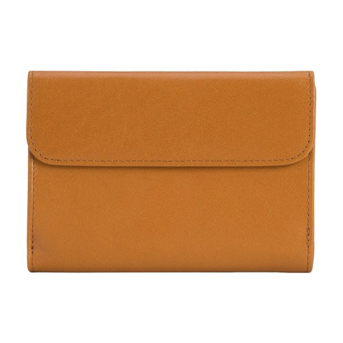 Damski portfel WITTCHEN ze skóry z elegancką napą Koniakowy WITT14-1-048 (6)