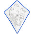 Latawiec do kolorowania, flamastry Granatowy V7850-04  thumbnail