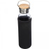 Butelka szklana z pokrowcem 600 ml RAMONA Czarny 6318103 (1) thumbnail