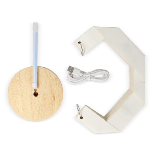 Coollux składana papierowa lampa LED Luna 25cm inspirowana origami Naturalny LT40727-N0094 (6)