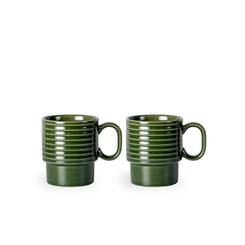 Kubek do kawy COFFEE & MORE 2-szt, zielony Zielony 5018370- 