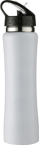 Bidon, butelka sportowa 500 ml ze słomką biały V8467-02 