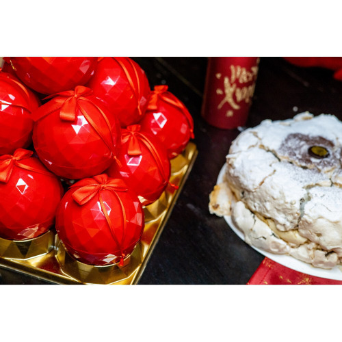 Kula upominkowa, pojemnik na upominki reklamowe | Indome Czerwony V0901-05 (14)