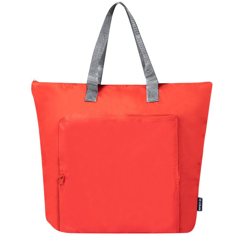 Składana torba termoizolacyjna RPET, torba na zakupy Czerwony VA746-05 (1)