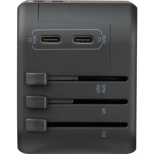 Adapter podróżny MARACENA Czarny 432903 (7)