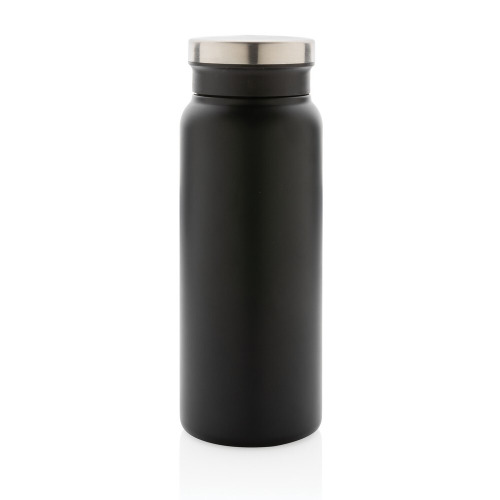Próżniowa butelka sportowa 600 ml, stal nierdzewna z recyklingu black, black P433.021 