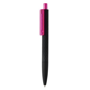 Długopis X3 różowy, czarny