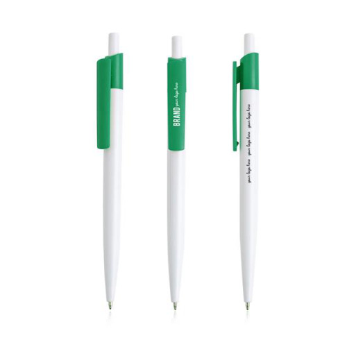 Długopis z recyklingowanego ABS / Recyclip Zielony IP13154342 (2)