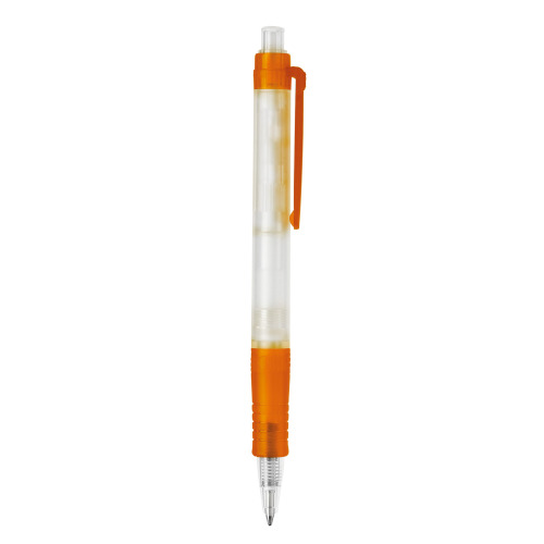 Długopis Vegetal Pen Clear przejrzysty Ecru / pomarańczowy LT87540-N5426 (4)