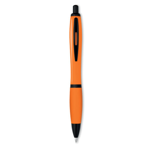 Kolorowy długopis z czarnym wy pomarańczowy MO8748-10 