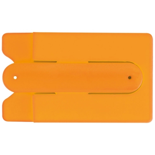 Pokrowiec na kartę do smartfona z podstawką MONTE CARLO pomarańczowy 345510 