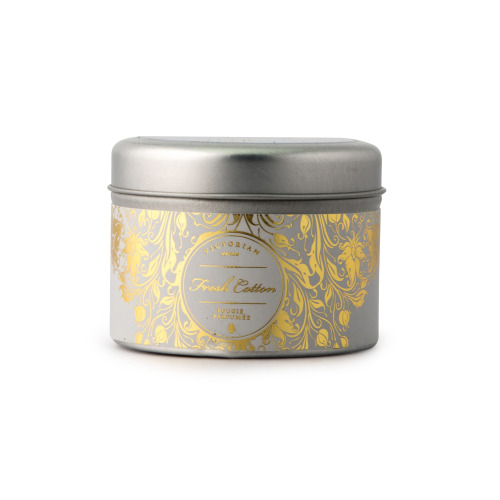 Victorian Sense Tinbox Fresh Cotton świeca zapachowa Metaliczny LT53502-N0098 