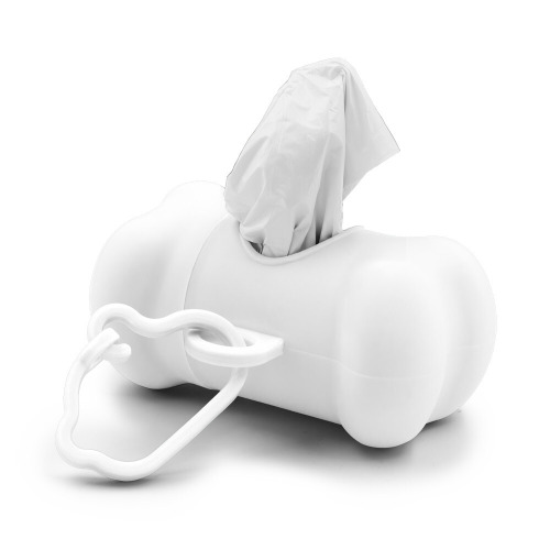 Zasobnik z woreczkami na psie odchody | Zoga Biały VA075-02 (3)