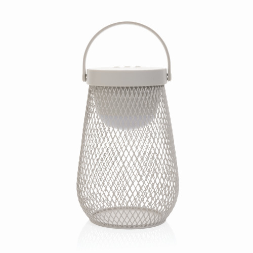 Lampka na biurko Aurora, plastik z recyklingu Szary P513.7502 (1)