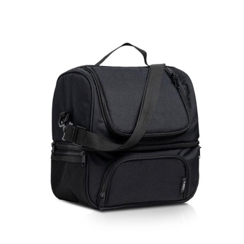 Torba termiczna Rpet z dwiema przegródkami / Ecolunch Czarny IP30038711 (2)