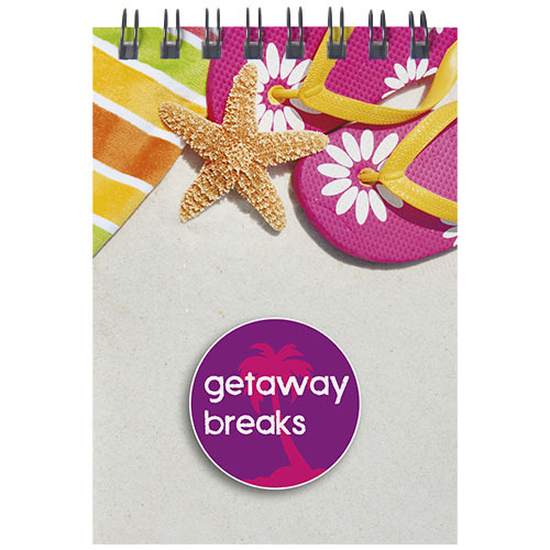 Notatnik Desk-Mate® w formacie A7 z przedziałką Biały 21253012 (1)