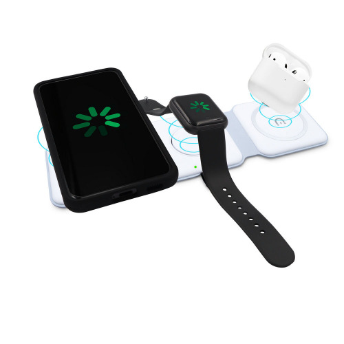 Składana ładowarka bezprzewodowa 15W | Bertie Biały V1413-02 (4)