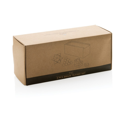 Zestaw 3 łamigłówek Biały P940.263 (6)