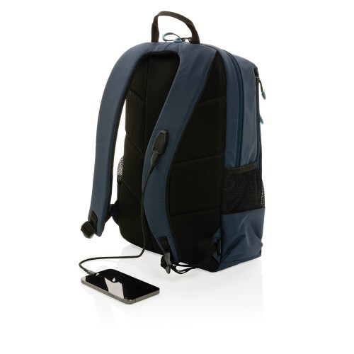 Plecak na laptopa 15,6" Swiss Peak Lima Impact AWARE™, ochrona RFID niebieski, niebieski P763.155 (4)