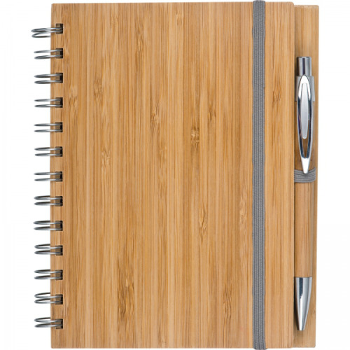 Notatnik A5 w linie z papieru z recyklingu FRANCESCA Brązowy 2890901 (5)