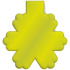 RFX™ reflective odblaskowy magnes z TPU w kształcie płatka śniegu  Neonowy żółty 1PR06813  thumbnail