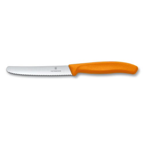 Nóż kuchenny z ząbkowanym ostrzem pomarańczowy 67836L11910 (2)