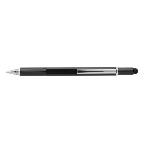 Długopis wielofunkcyjny, poziomica, śrubokręt, touch pen czarny V1996-03 (5)